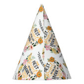 Elegant Floral Inspiration Motivation Quote Feesthoedjes (Achterkant)