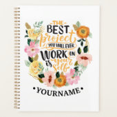Elegant Floral Inspiration Motivation Quote Planner (Voorkant)