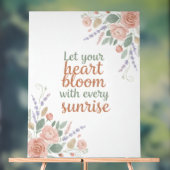 Elegant Floral Inspirational Poster (Neutraal)