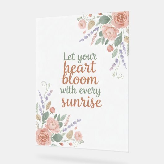 Elegant Floral Inspirational Poster (Hoek)