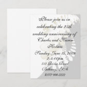 Elegant Floral Invitation Kaart