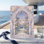 Elegant Floral Islamic Wedding Kaart