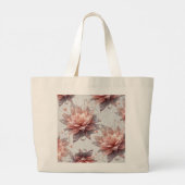 Elegant Floral Jumbo Tote Bag – Stylish & Spacious (Achterkant)