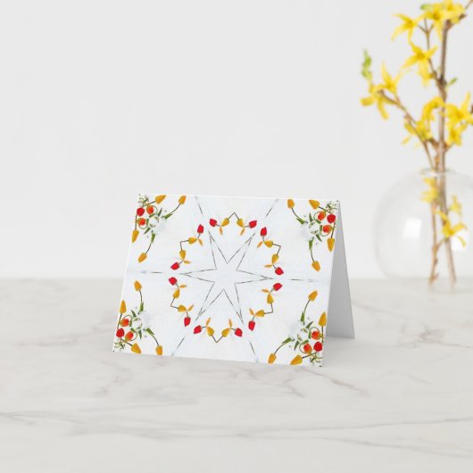 Elegant  Floral Kaart (Gele Bloem)