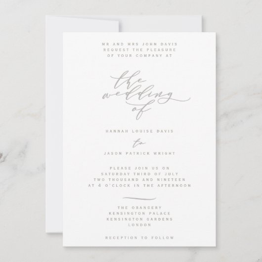 Elegant floral kaart (Voorkant)