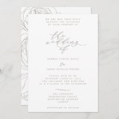 Elegant floral kaart (Voorkant / Achterkant)