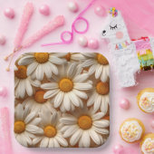 Elegant Floral-karton Papieren Bordje (Feest)