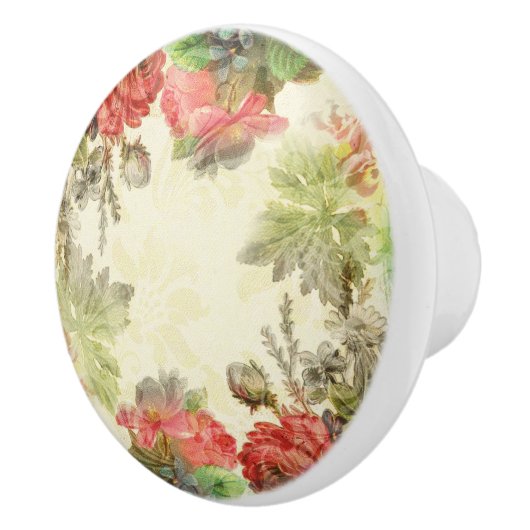 Elegant  Floral Keramische Knop (Rechts)