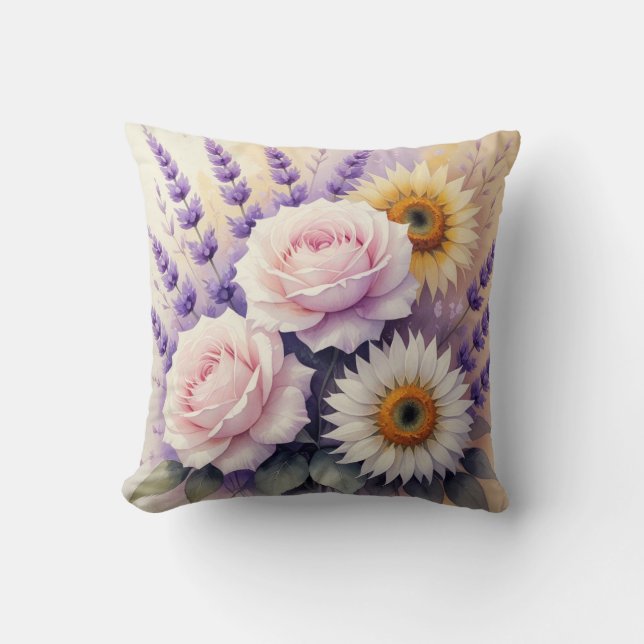 Elegant Floral Kussen (Voorkant)