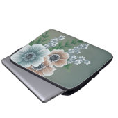Elegant Floral Laptop Hoesje 1 Laptop Sleeve (Voorkant onderkant)