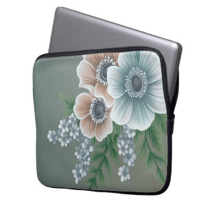 Elegant Floral Laptop Hoesje 1 Laptop Sleeve