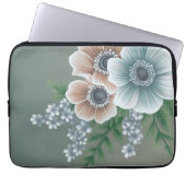 Elegant Floral Laptop Hoesje 1 Laptop Sleeve (Voorkant)