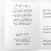 Elegant Floral Lashes Business Trifold Brochure Drieluik Kaart (Binnenzijde eerst)