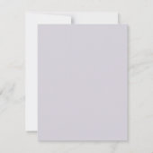 Elegant floral lavender bruiloft bedankkaart (Achterkant)