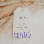 Elegant floral lavender bruiloft cadeaulabel<br><div class="desc">Een klassiek en elegant lavender waterverf ontwerp,  ideaal voor een bloem lenteland bruiloft.</div>