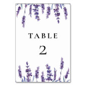 Elegant floral lavender bruiloft kaart (Achterkant)