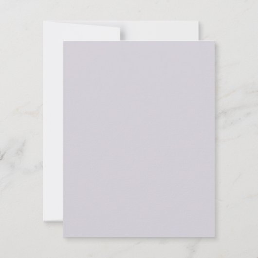 Elegant floral lavender bruiloft kaart (Achterkant)