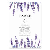 Elegant floral lavender bruiloft kaart (Voorkant)