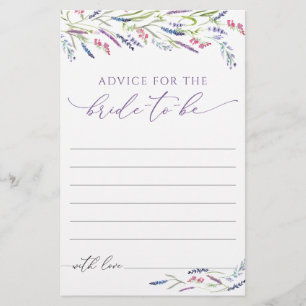 Elegant Floral Lavender Vrijgezellenfeest Advice K