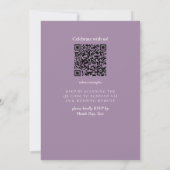 Elegant Floral Lavender Wedding Invitation Kaart (Achterkant)