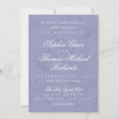 Elegant Floral Lavender Wedding Invitation Kaart (Voorkant)