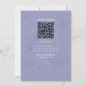 Elegant Floral Lavender Wedding Invitation Kaart (Achterkant)