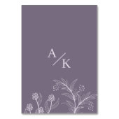 Elegant Floral Lavender Wedding Kaart (Achterkant)