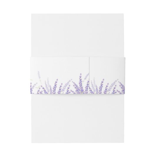 Elegant Floral Lavender Wedding Uitnodigingen Wikkel (Achterkant Voorbeeld)