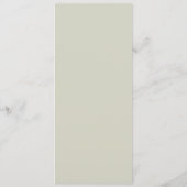 Elegant Floral Leafy Crest Bruiloft Menu (Achterkant)