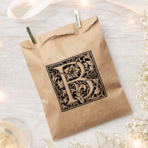 Elegant  Floral Letter B Monogram