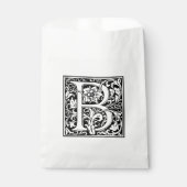 Elegant  Floral Letter B Monogram Bedankzakje (Voorkant)