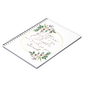 Elegant Floral Letters-ontwerp Notitieboek (Linkerzijde)