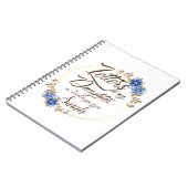 Elegant Floral Letters-ontwerp Notitieboek (Linkerzijde)