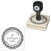 Elegant  Floral Lijst 2 Rubberstempel (Gestempeld)