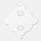 Elegant Floral Lijst Bevestiging Afhalen Bedankdoosjes (Uitgevouwen)