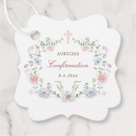 Elegant Floral Lijst bevestiging Bedankjes Labels