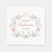 Elegant Floral Lijst bevestiging Servet (Voorkant)