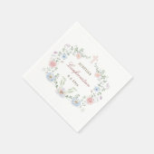 Elegant Floral Lijst bevestiging Servet (Hoek)