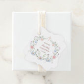 Elegant Floral Lijst Eerste Communie Bedankjes Labels (In situ)