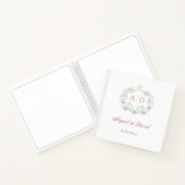 Elegant Floral Lijst Religious Wedding Guest Book Notitieboek (Binnen)