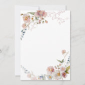 Elegant Floral Lijst Save the Date Kaart (Achterkant)