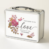 Elegant Floral Love Lunch Box (Achterkant)