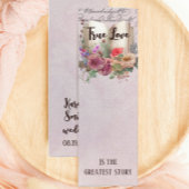 Elegant Floral Love Story Wedding for Bladwijzer Mini Visitekaartje