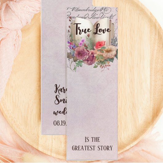 Elegant Floral Love Story Wedding for Bladwijzer Mini Visitekaartje