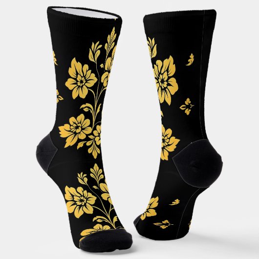 Elegant Floral Luxe Modern Collectie Sokken (Gebogen)