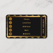 Elegant Floral Luxe Modern Collectie Visitekaartje (Achterkant)