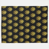 Elegant Floral Luxury Populair Collectie Fleece Deken (Voorkant (Horizontaal))