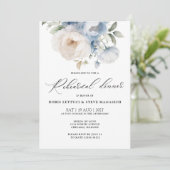 Elegant Floral Luxury repesal Dinner Invitation Kaart (Staand voorkant)