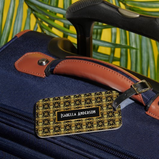 Elegant Floral Luxury Trendy Collectie Bagagelabel (Voorkant Insitu 3)