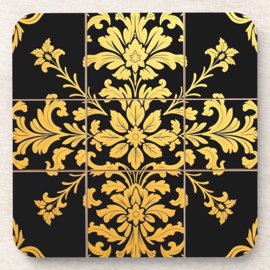 Elegant Floral Luxury Trendy Collectie Bier Onderzetter (Voorkant)